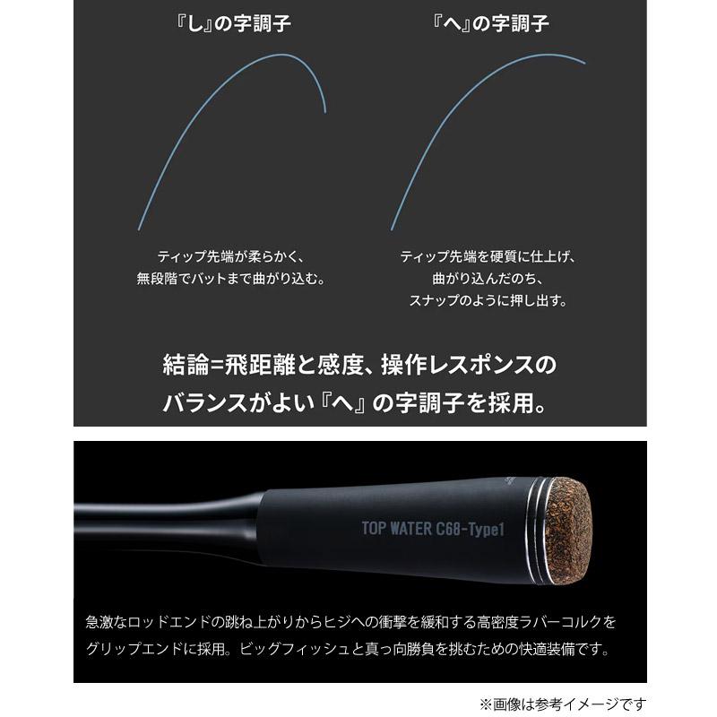 シマノ ディスラプション CRANKING C68-Type1 秦拓馬さんがシマノ「ディスラプション」の新機種“TOP WATER C68-Type1