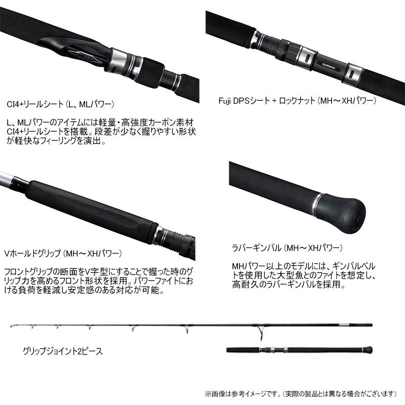 シマノ（SHIMANO） ○シマノ 25 グラップラー タイプC S80ML (358905