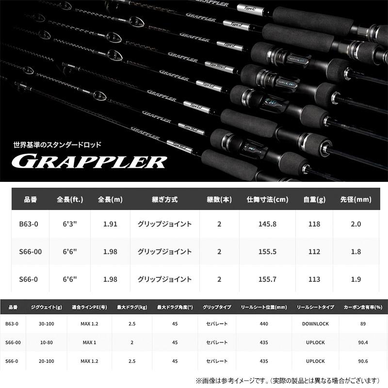 GRAPPLER ○シマノ 25 グラップラー タイプSLJ S66-0 スピニングモデル
