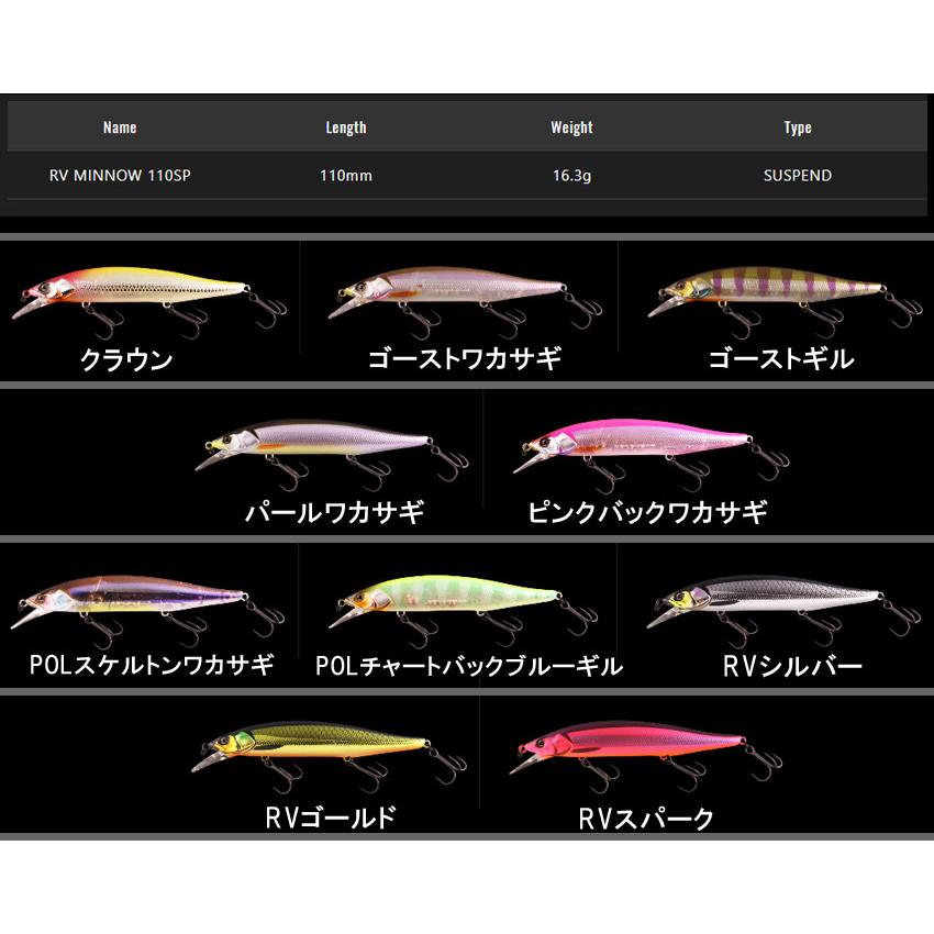JACKALL（ジャッカル） ○ジャッカル RVミノー 【メール便配送可
