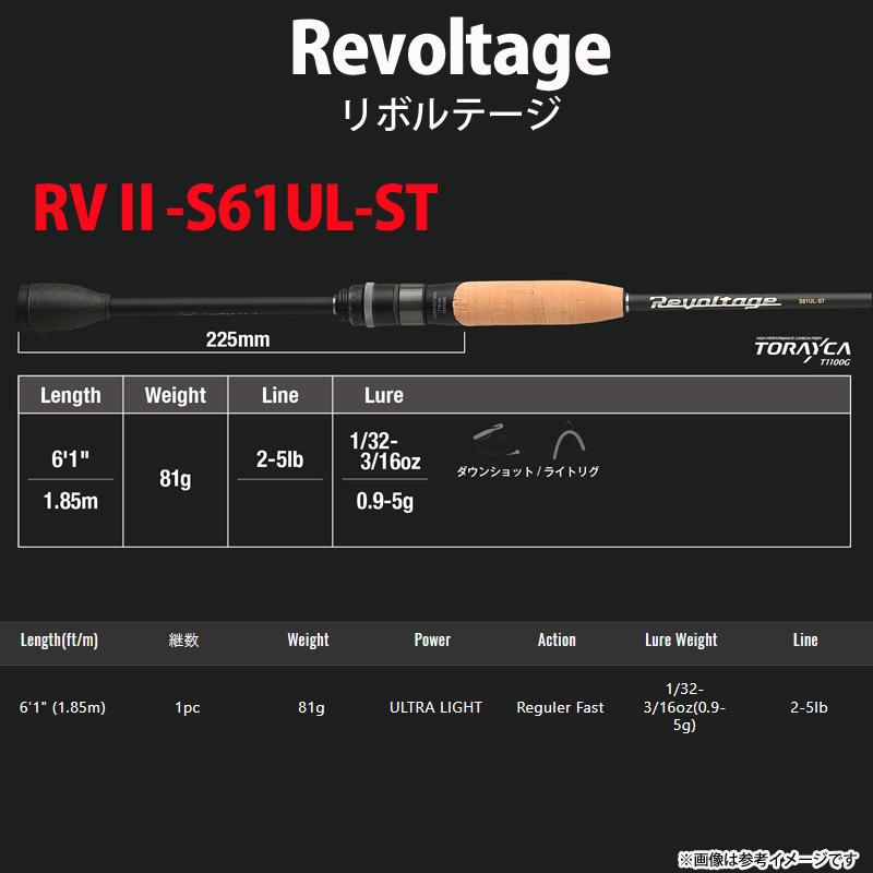 JACKALL（ジャッカル） リボルテージ RVII-S61UL-ST スピニングモデル