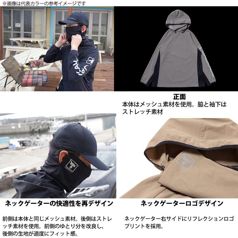 JACKALL（ジャッカル） ドライメッシュフーディー (ブラック) 【メール