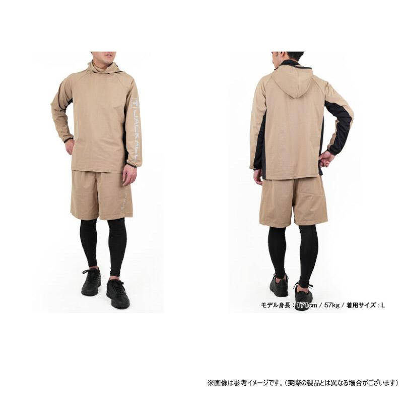 JACKALL（ジャッカル） ドライメッシュフーディー (ブラック) 【メール
