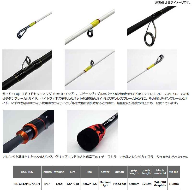 BAY LINER ○スミス SMITH ベイライナー AKBM BL-C812ML/AKBM (ベイト
