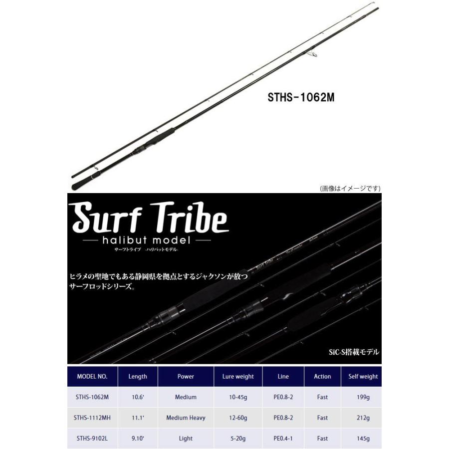 【5号(150m)糸付き】【ヒラメ入門セット】●ジャクソン　サーフトライブ STHS-1062M＋ダイワ　17 ワールドスピン 3500 スピニングリール_1