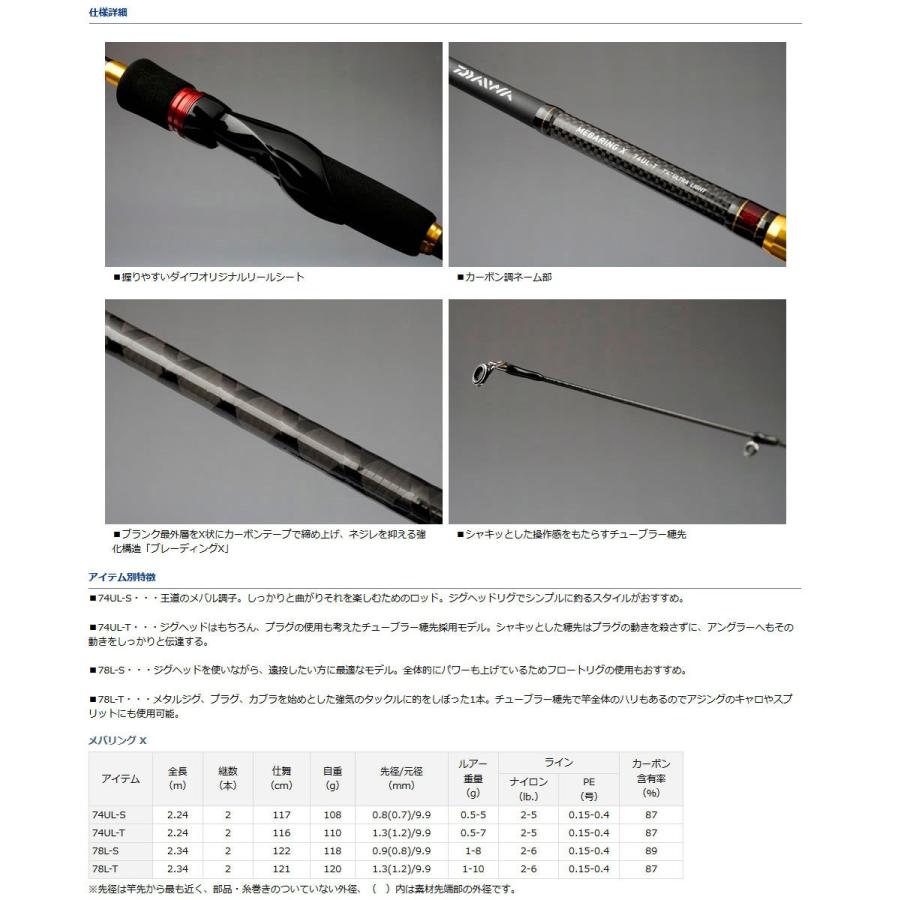 メール ダイワ Lt00s Xh 釣具のバスメイトインフィニティ 通販 Paypayモール メバリングx 78l