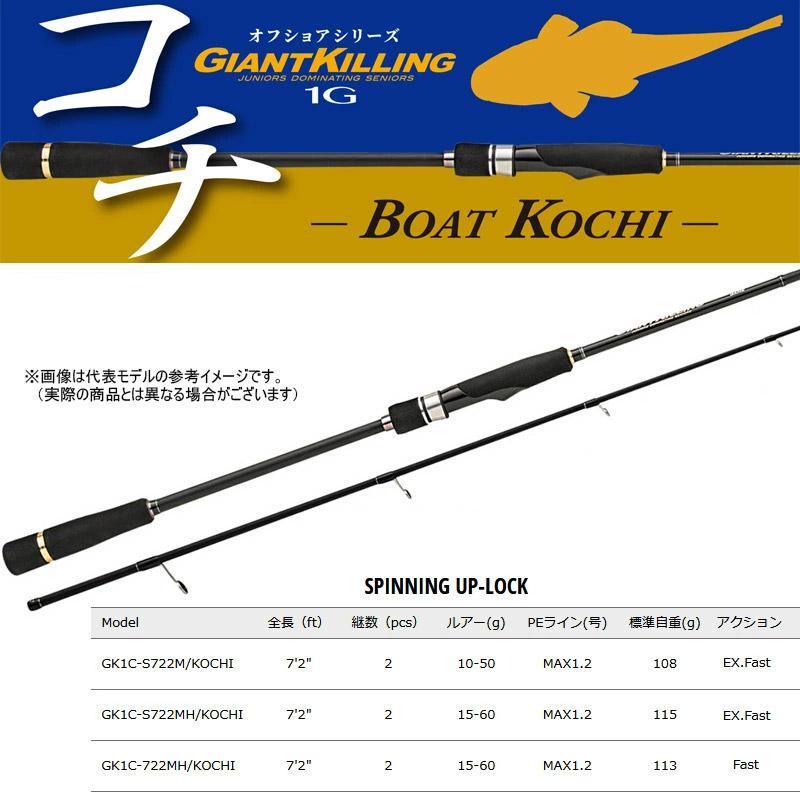 ジャイアントキリング 【PE1号(約100m)糸付き】【マゴチ(ボート)入門
