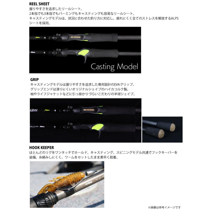 ミブロ NOMADO ノマド C-66MG (ベイトキャスティングモデル) : 釣具の 