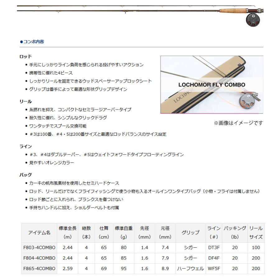 DAIWA（ダイワ） ○ダイワ ロッホモア フライコンボ F865-4COMB : 釣具
