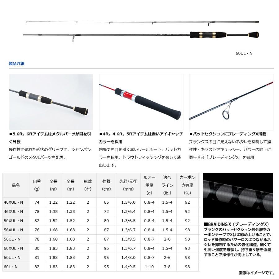 ダイワトラウトx 60xul シマノトラウトライズ60lセット 初心者に