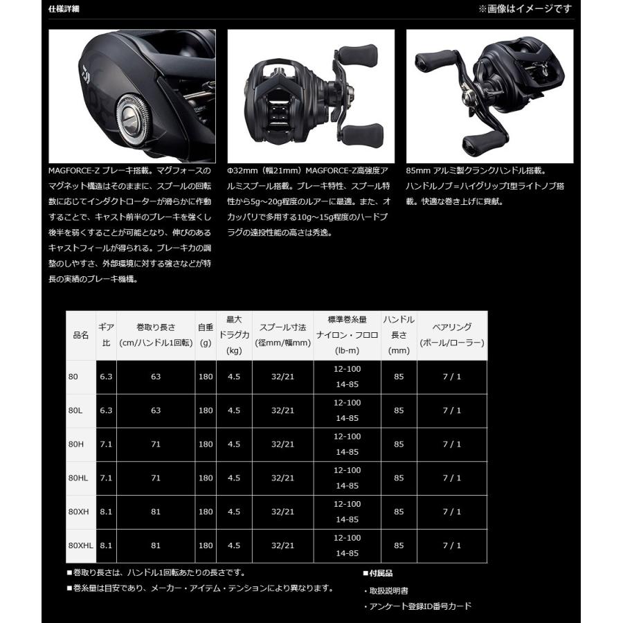 DAIWA（ダイワ） ○ダイワ タトゥーラ TATULA TW 80 (右ハンドル