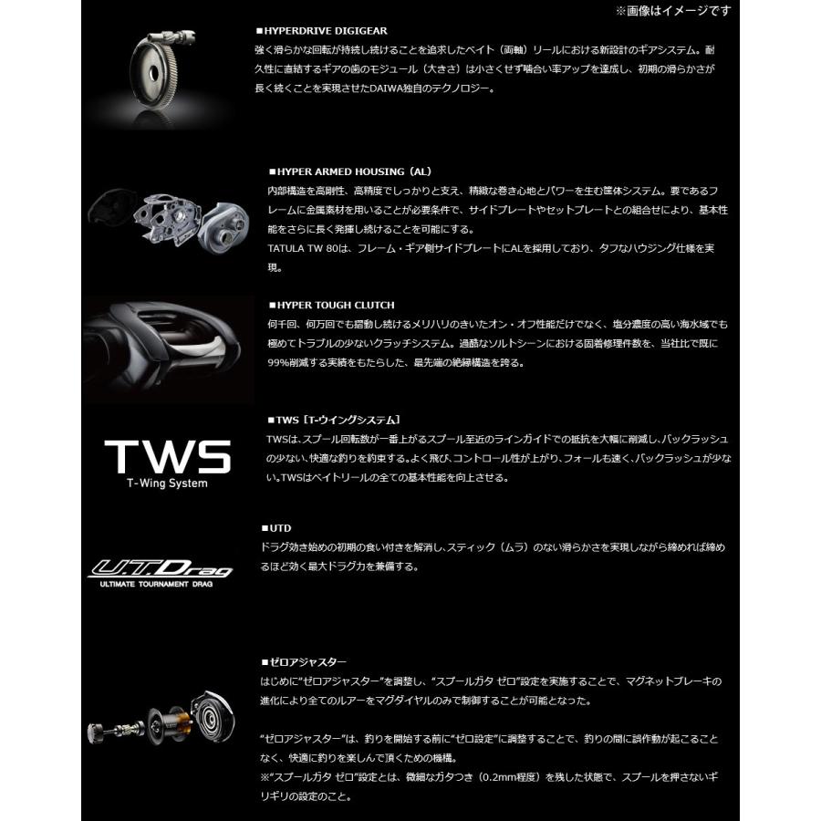 DAIWA（ダイワ） ○ダイワ タトゥーラ TATULA TW 80XHL (左ハンドル