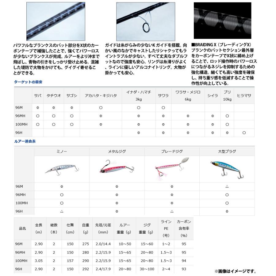 DAIWA（ダイワ） ○ダイワ ショアジギング X 96H : 釣具のバスメイト