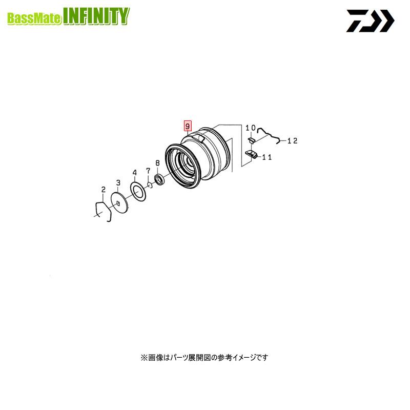 ●ダイワ　22 イグジスト LT2500S(4550133109393)用 純正標準スプール (部品コード128E92)　【キャンセル及び返品不可商品】 DAIWA（ダイワ） ○ダイワ 22 イグジスト LT2500S(4550133109393)用