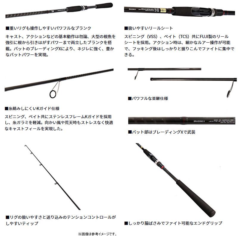 DAIWA（ダイワ） ○ダイワ ハードロック X 83MB・K (ベイトモデル