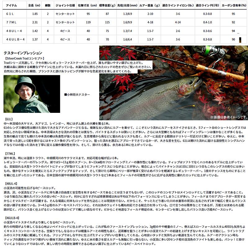 DAIWA（ダイワ） ○ダイワ シルバークリーク トラッド 48UL-4 (4ピース