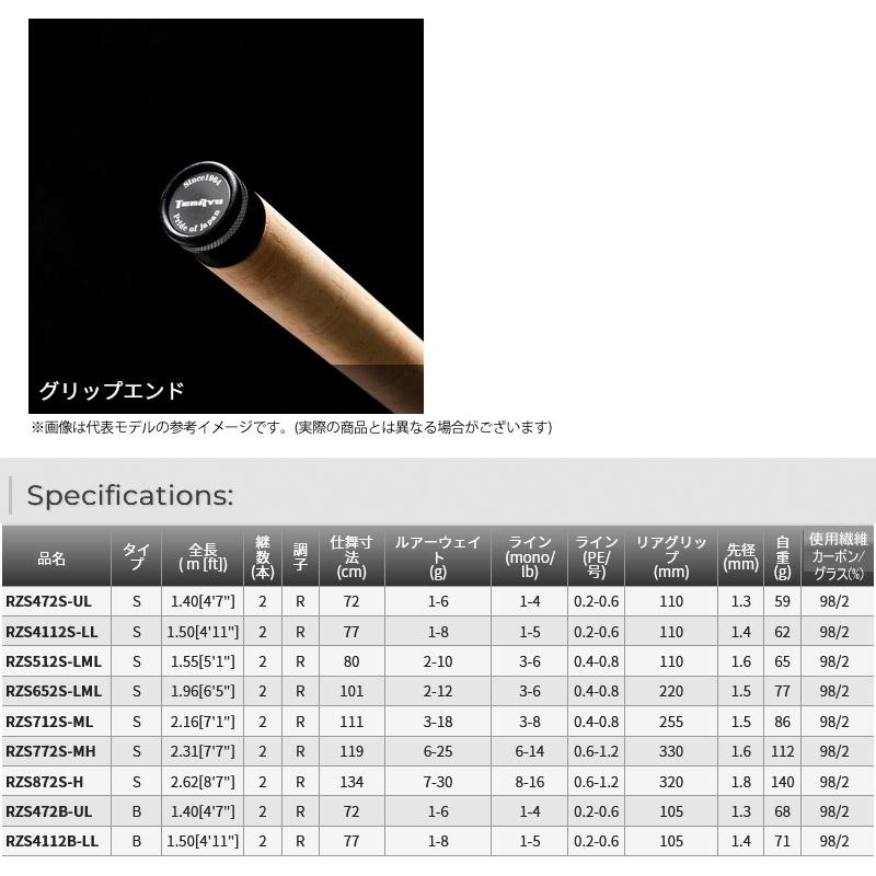 ●【送料無料】テンリュウ 天龍　レイズスペクトラ RZS772S-MH (スピニングモデル)_7
