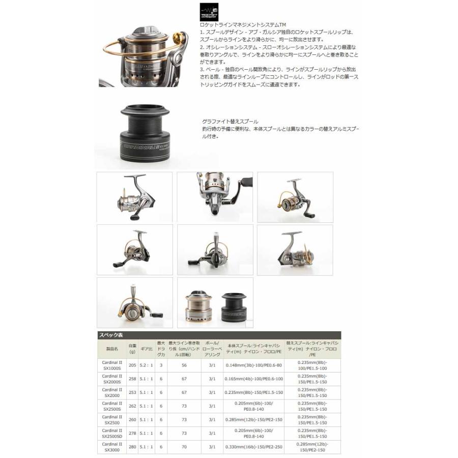 アブガルシア Abu カーディナル2 Sx1000s スペアスプール付 まとめ送料割 釣具のバスメイトインフィニティ 通販 Paypayモール
