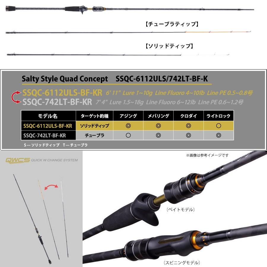 ●アブガルシア Abu　ソルティースタイル クアッドコンセプト SSQC-6112ULS-BF-KR/SSQC-742LT-BF-KR(ベイトモデル)｜bass-infinity｜02