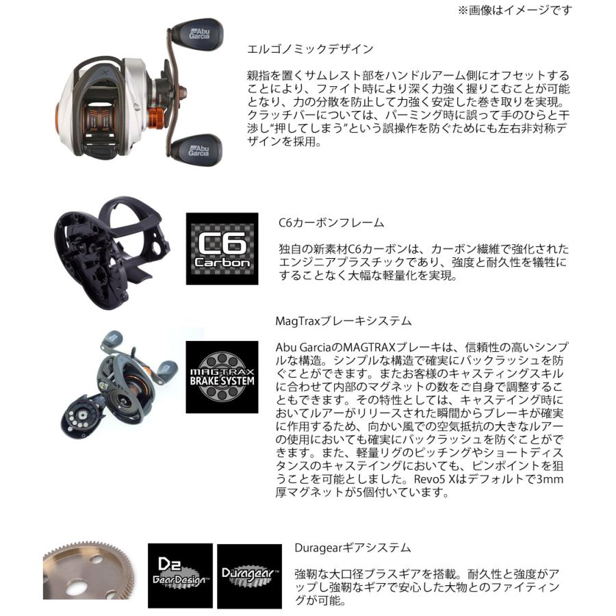 リール REVO5 X-HS アブ・ガルシア レボ5 SX-HS 右ハンドル 23年モデル ベイト