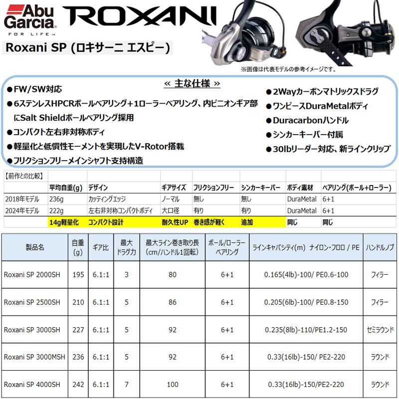 ROXANI ○アブガルシア Abu ロキサーニ SP 2000SH 【まとめ送料割