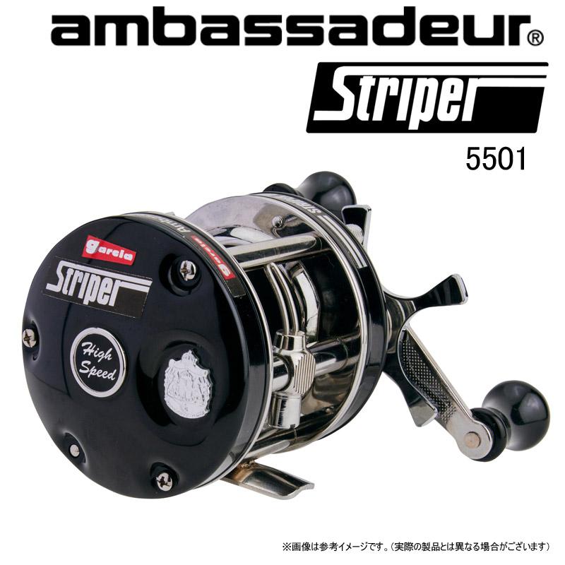 ambassadeur ○Abu アンバサダー 5501 ストライパー ブラック 左