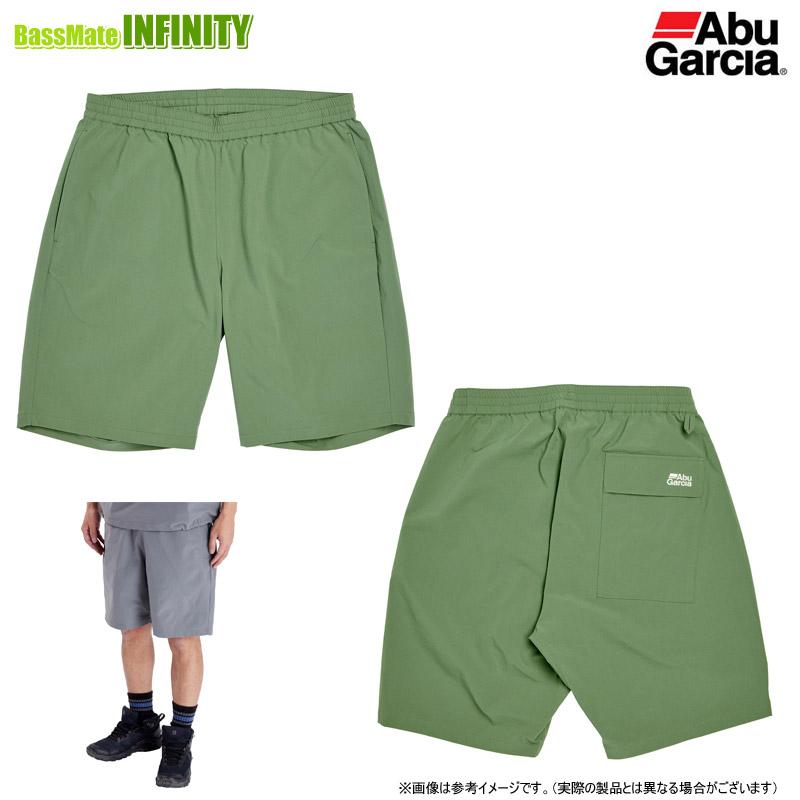 ●アブガルシア Abu　ウォーターレジスタントフィッシングショートパンツ (オリーブ)  【メール便配送可】 Abu Garcia（アブガルシア） ○アブガルシア Abu ウォーターレジスタ