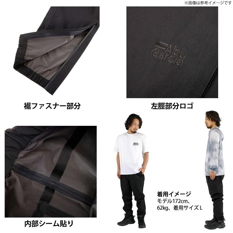 ●アブガルシア Abu 3レイヤーレイン ウォータープルーフパンツ ブラック (Abu×LK コラボプリントバージョン) 【まとめ送料割】の画像