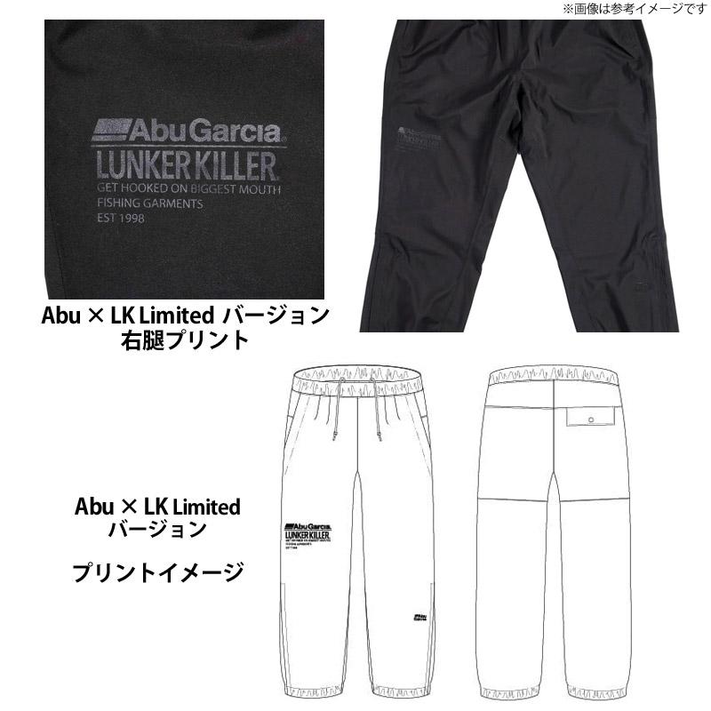 ●アブガルシア Abu 3レイヤーレイン ウォータープルーフパンツ ブラック (Abu×LK コラボプリントバージョン) 【まとめ送料割】の画像