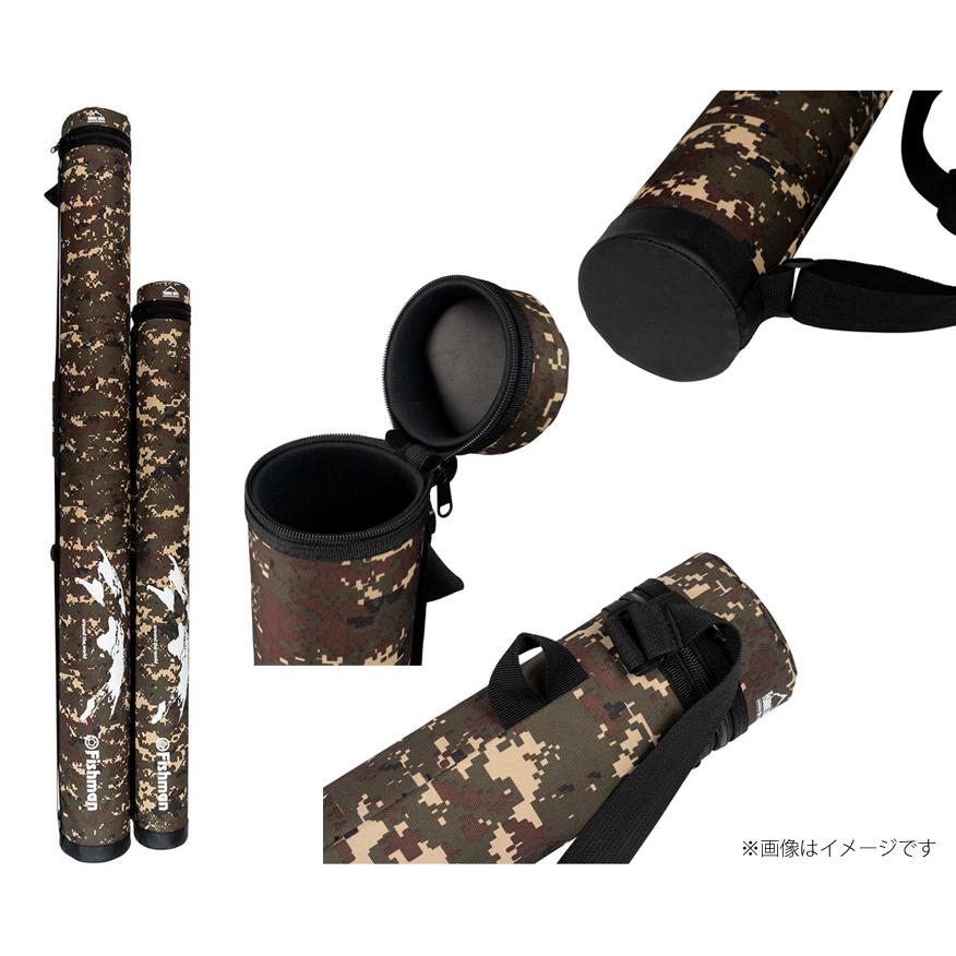 ○Fishman フィッシュマン カモ柄ロングハードロッドケース（ベイト