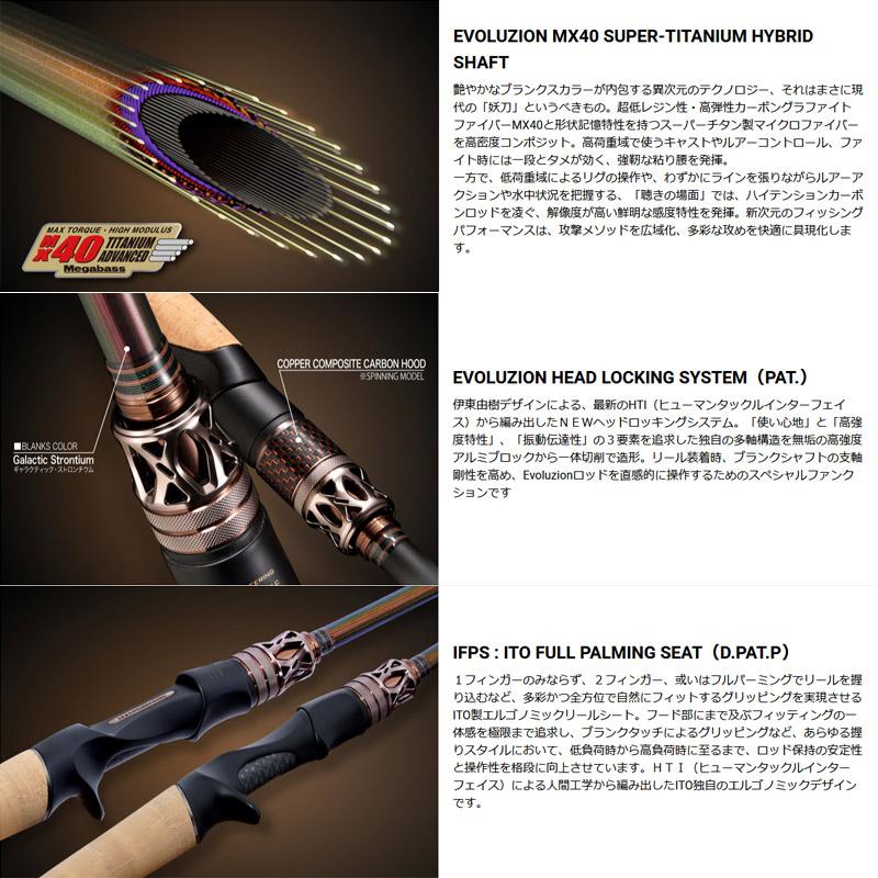 エボルジオン ○メガバス 2025NEW エヴォルジオン (MX40-TAS) F2-63tix