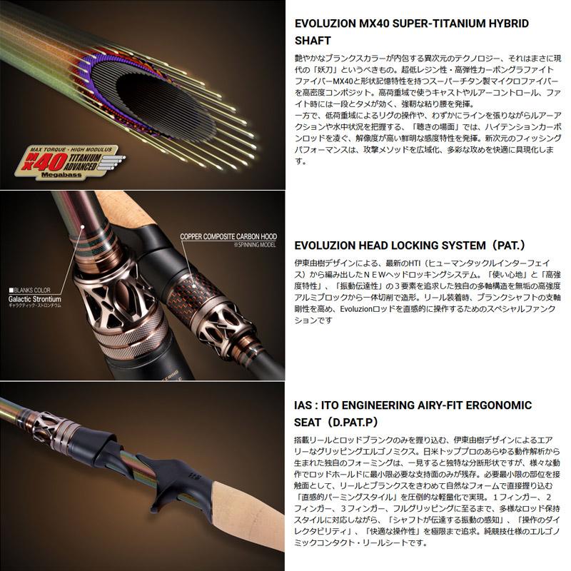 【ご予約商品】●メガバス　2025NEW エヴォルジオン (MX40-TAS) F6-66ti REGULAR　※5月下旬以降入荷予定 エボルジオン ○メガバス 2025NEW エヴォルジオン (MX40-TAS) F6-66ti