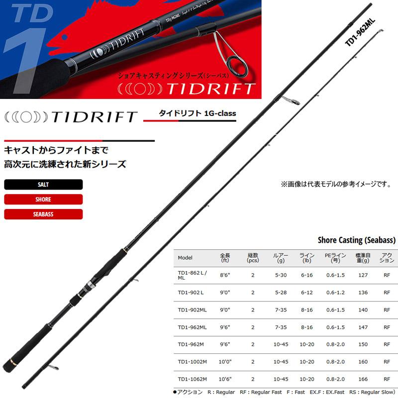 ●メジャークラフト　タイドリフト 1G TD1-1062M Major Craft（メジャークラフト） ○メジャークラフト タイドリフト 1G