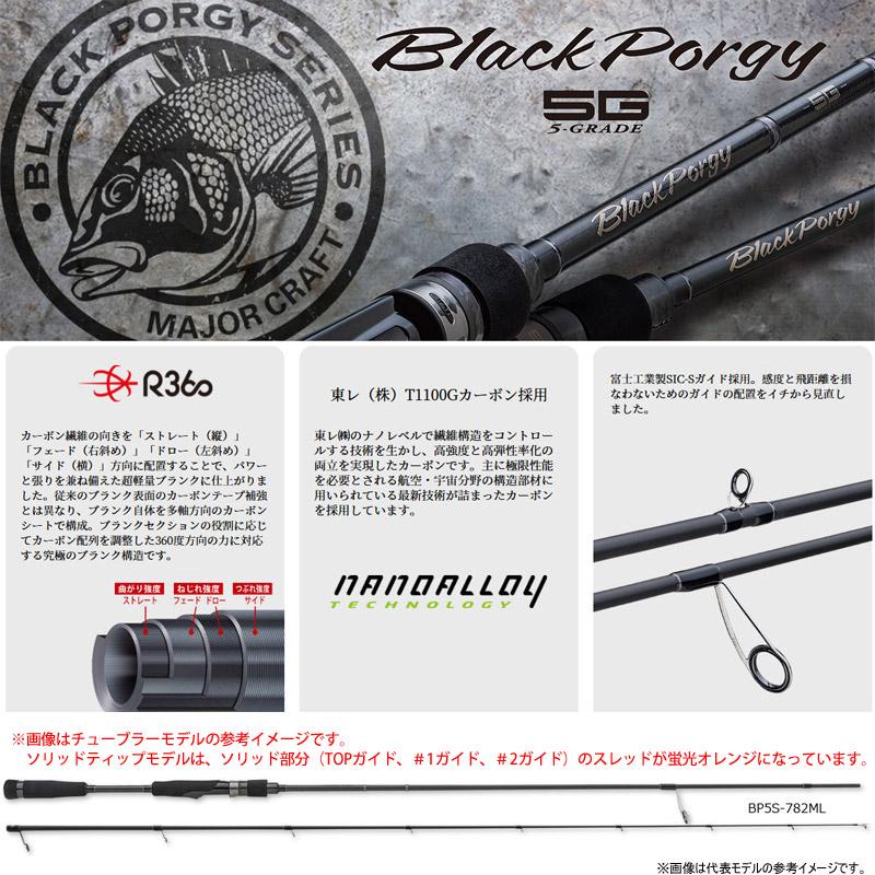 ○メジャークラフト ブラックポーギー 5G BP5S-S782ML スピニング 