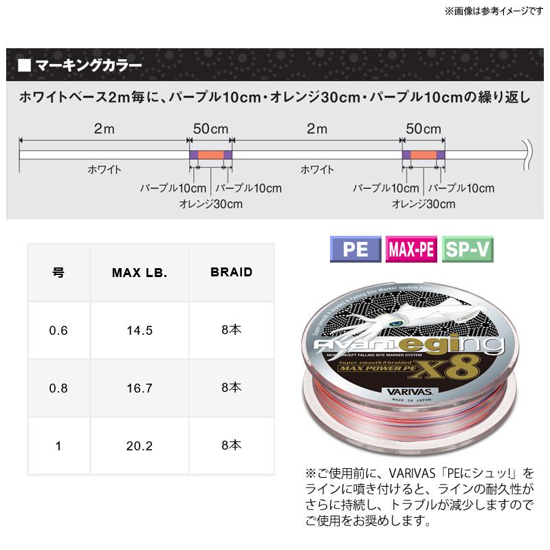 VARIVAS（バリバス） ○バリバス アバニ エギング マックスパワーPE X8