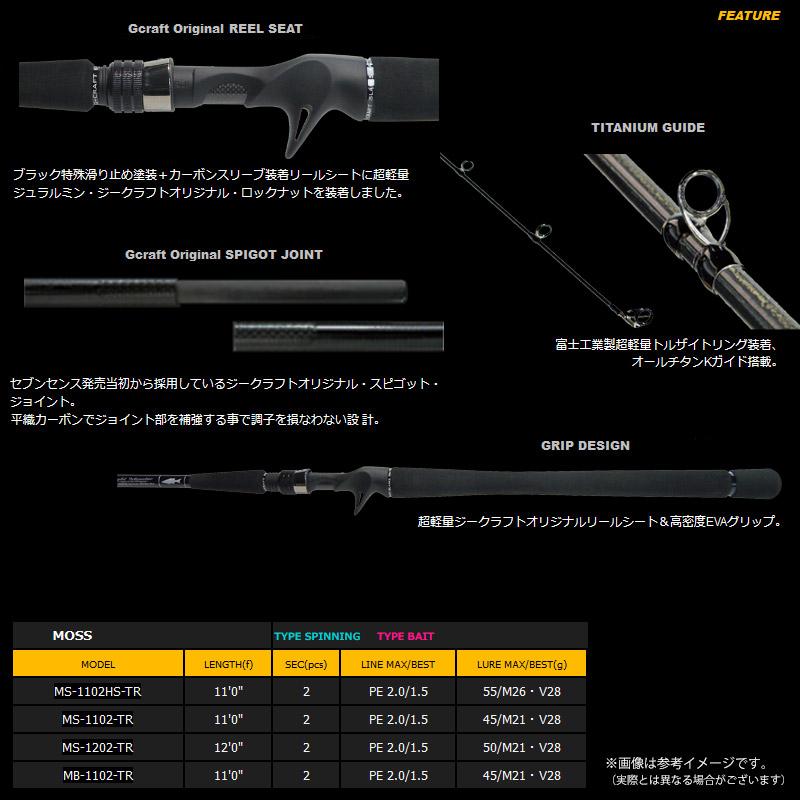 Gcraft ○Gクラフト セブンセンス TR モス MB-1102-TR (ベイトモデル