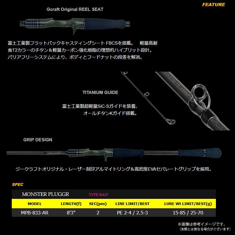 Gcraft ○Gクラフト セブンセンス AR モンスタープラッガー MPB-833-AR