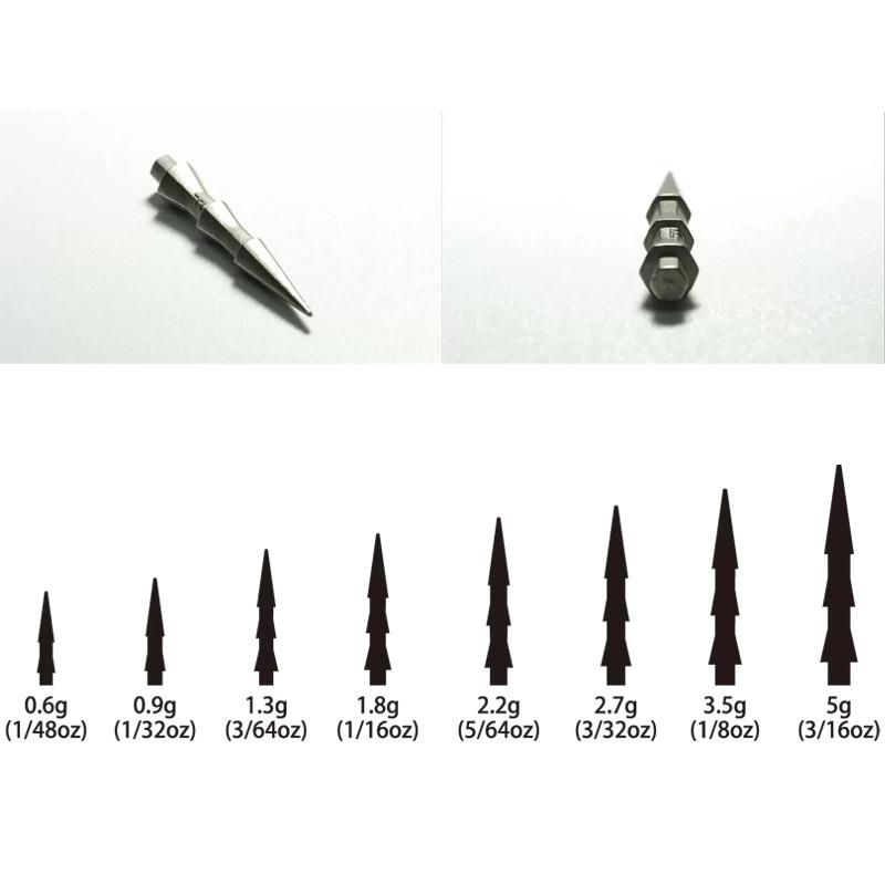 ○【Feco】リューギ Ryugi ネイルシンカーTG R2001 2.7g-5.0g（3/32oz