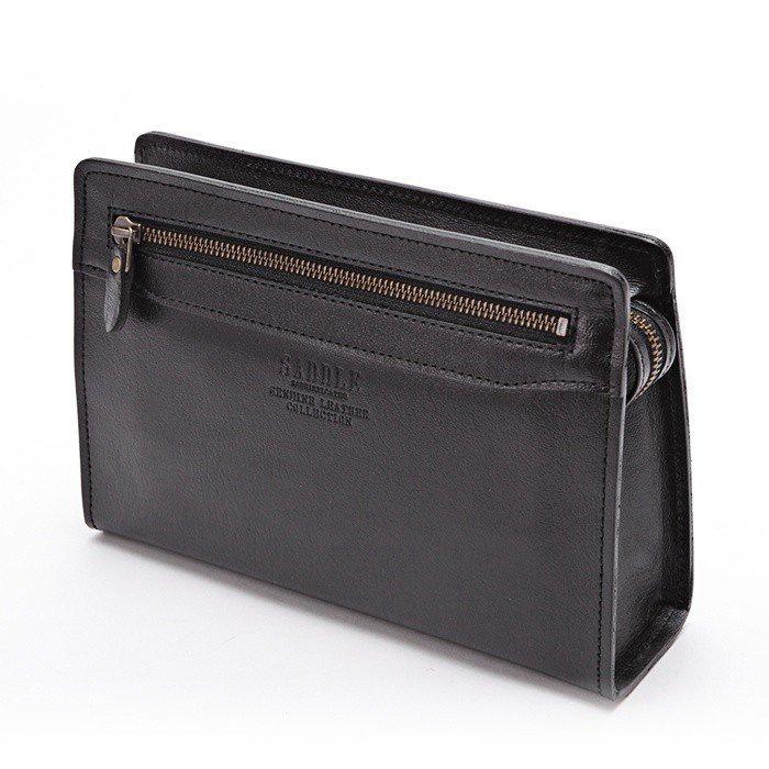 SADDLE（サドル） サドル牛革セカンドバッグM ブラック : BagShop