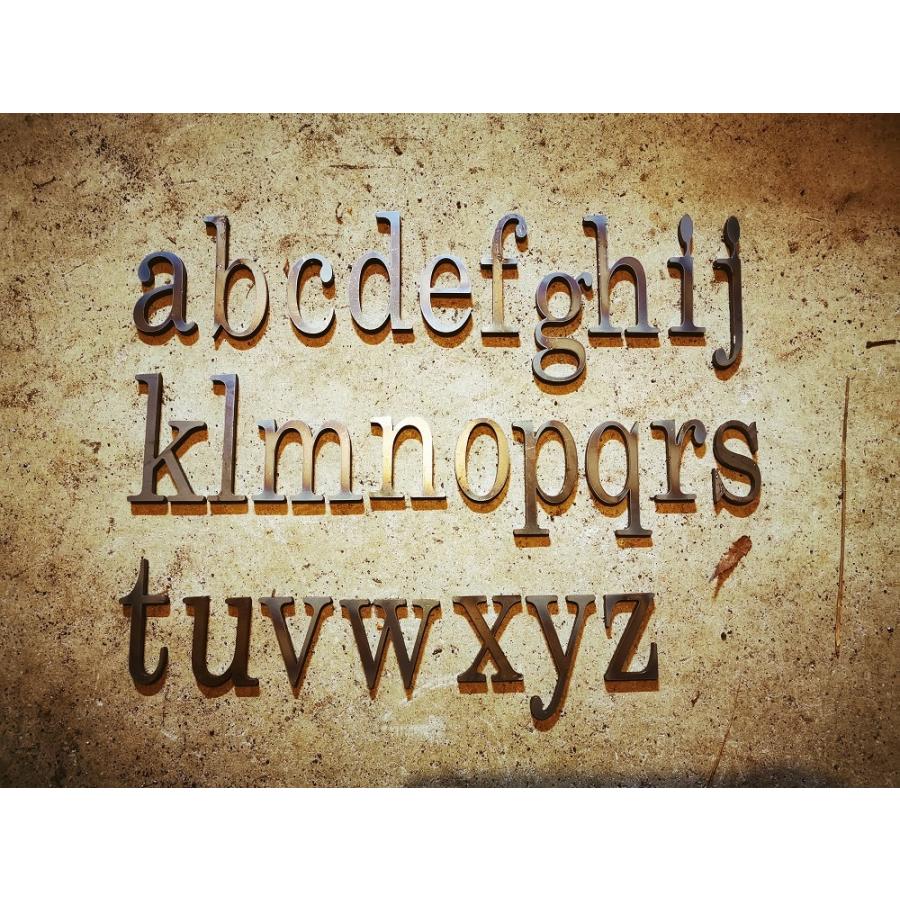 アルファベット・数字 加工文字用パーツ 【デザインカットアイアン