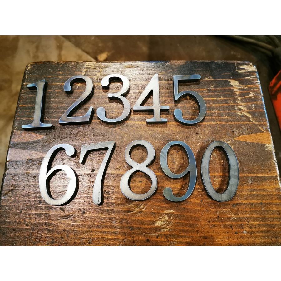 アルファベット・数字 加工文字用パーツ 【デザインカットアイアン