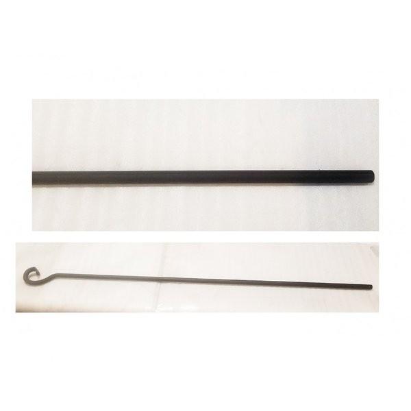 DIY資材パーツ】鉄の鉤フック棒・囲炉裏・竈用【在庫・耐熱塗装