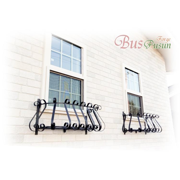 日本製】フラワーバルコニーS650mm【ロートアイアン：在庫】屋外用