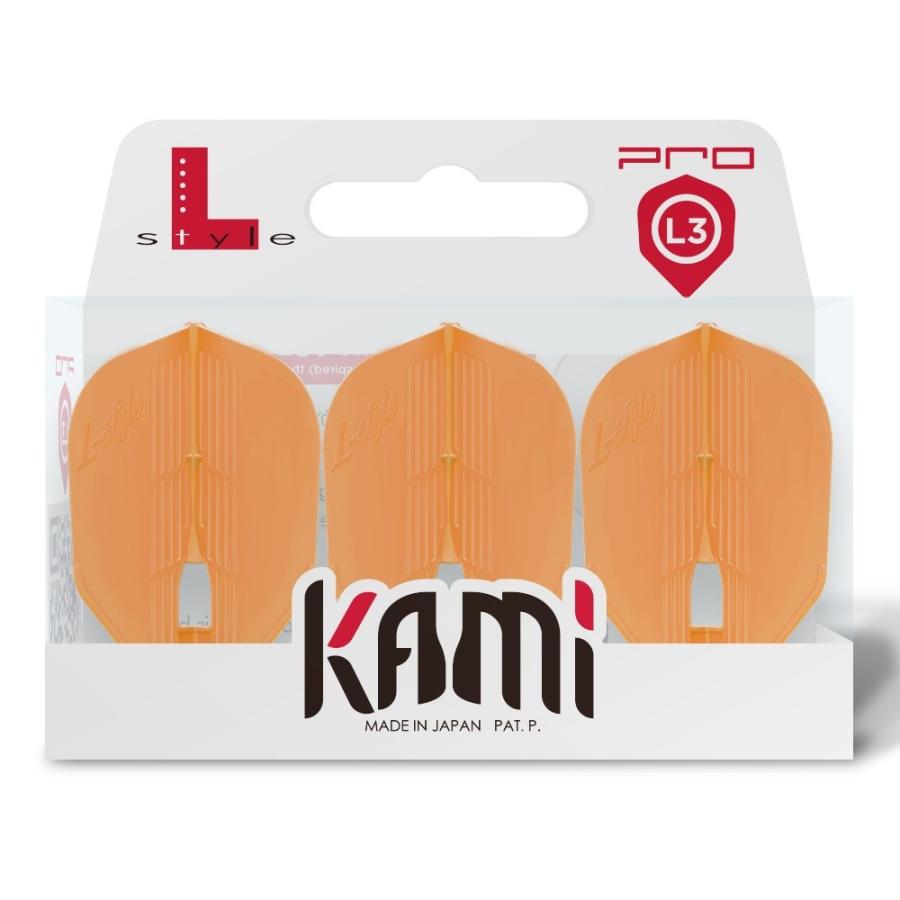 ダーツ フライト L-Flight KAMI L3 [Shape] オレンジ｜bat-store