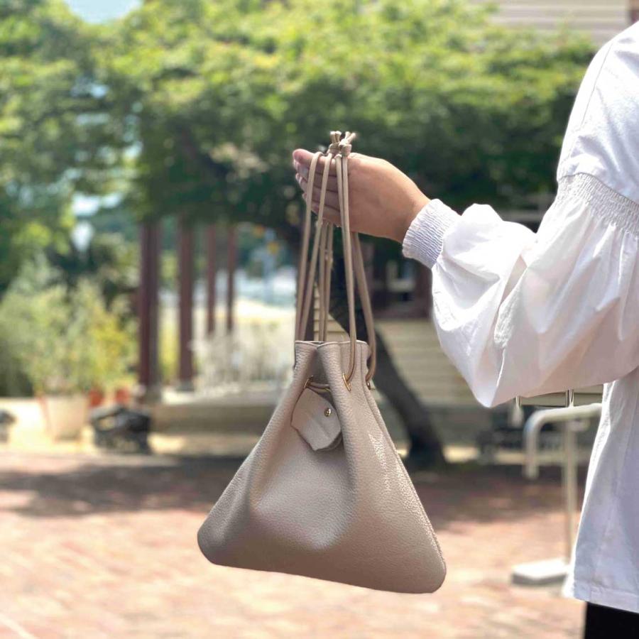 Bateau et Montagne 巾着 ショルダーバッグ CORDON LEATHER コードン 