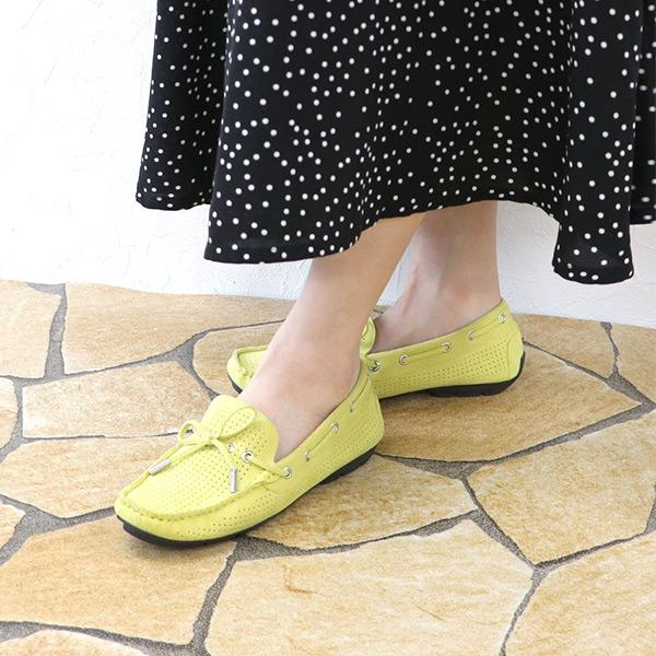 【洗える靴】モカシン デッキシューズ レディース ローヒール 柔らかい 疲れない 楽 パンチング No.051203 クロールバリエ ※返品・交換不可 | COULEUR VARIE | 13