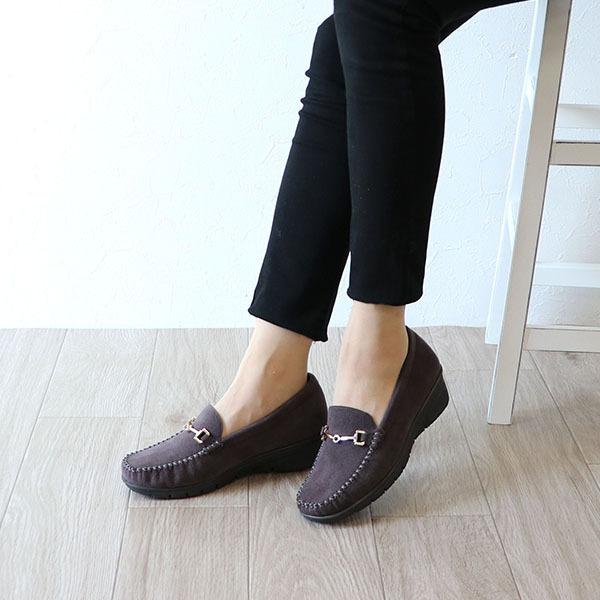 モカシンローファー レディース ビット 3E ボア ファー 2way 幅広 甲高 軽量 痛くない ローヒール クロールバリエ No.078254 SALE セール ※交換返品不可 | COULEUR VARIE | 08