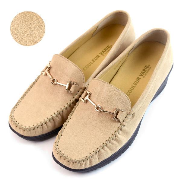 モカシンローファー レディース ビット 3E ボア ファー 2way 幅広 甲高 軽量 痛くない ローヒール クロールバリエ No.078254 SALE セール ※交換返品不可 | COULEUR VARIE | 09