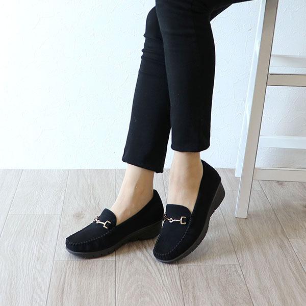 モカシンローファー レディース ビット 3E ボア ファー 2way 幅広 甲高 軽量 痛くない ローヒール クロールバリエ No.078254 SALE セール ※交換返品不可 | COULEUR VARIE | 05