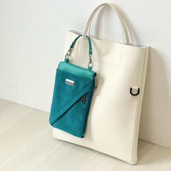 2way ショルダーバッグ スマホバッグ  スマホポシェット お財布バッグ  軽量  かわいい カジュアル 柄 シンプル 無地 No.10064 クロールバリエ※返品・交換不可 | COULEUR VARIE | 10